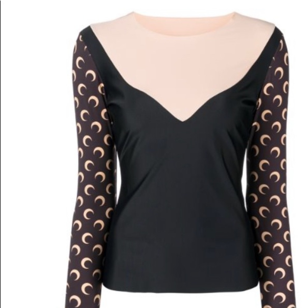 2 piece Marine Serre Crescent Moon L’Oeil top and legging set